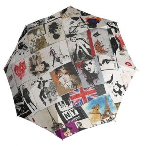 74615709   Парасоля складана автомат Doppler ART Magic Mini Postcards min