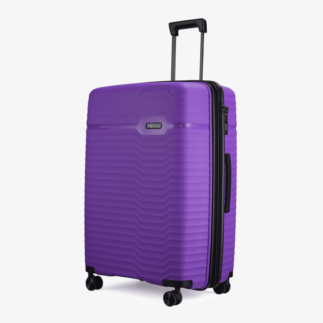 Валіза XL на 4 колесах пластик V&V Travel Summer Brave