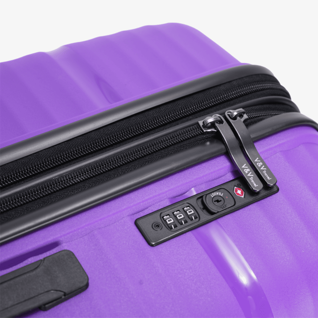 Валіза XL на 4 колесах пластик V&V Travel Summer Brave - Зображення 5