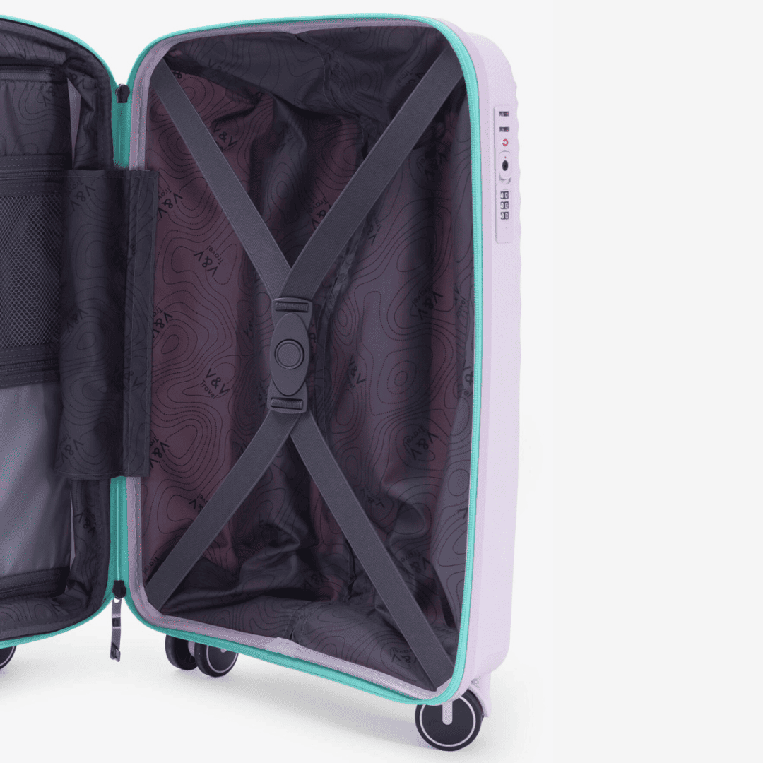 Валіза M на 4 колесах пластик V&V Travel Urban - Зображення 3